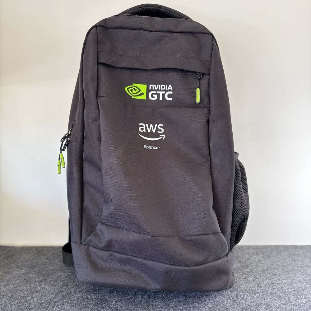 Nvidia GTC AWS Sponsor Promotional Laptop Backpack Black